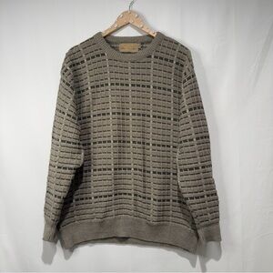 Vintage 90s Shenandoah Sweater, Grandma Sweater Brown Oversized Grandpa Crewneck